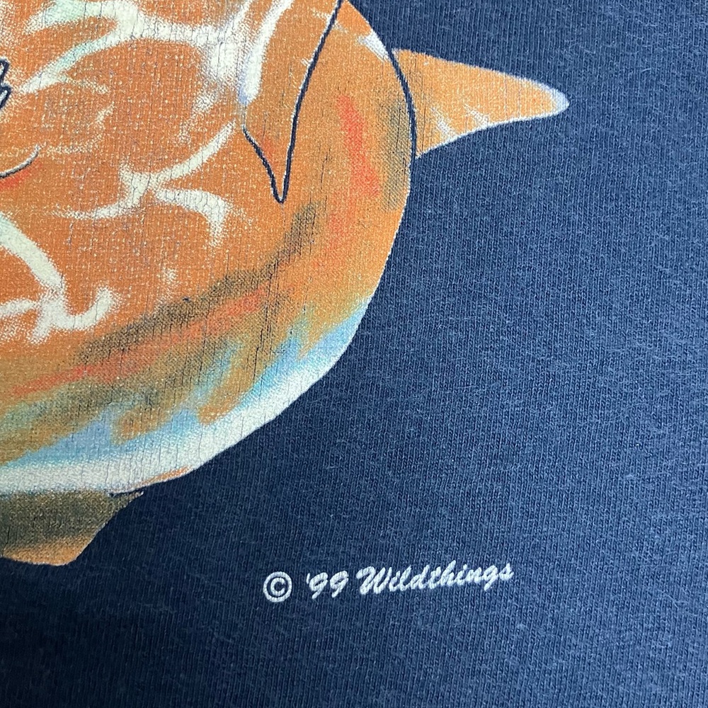 90s Vintage Graphic T-Shirt 1999 Boys Size Medium Tee Sharks Vancouver Aquarium - Picture 4 of 12